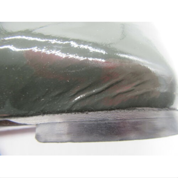 STEVEN DANN grey patent leather pom-pom flats - Picture 7 of 8